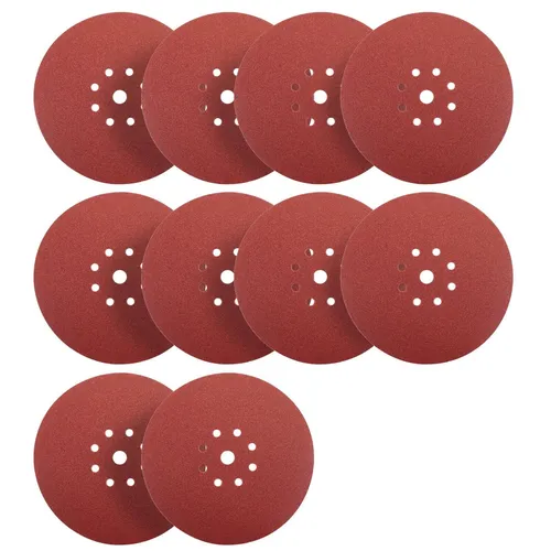 S&R Schleifpapier Set 225 mm, P 180,  8 Löcher, 10St.