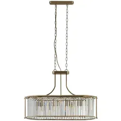 Xxxl Kristall-Hängeleuchte Victoria - Elegante Beleuchtung für jeden Raum - Lampen & Leuchten - Die Xxxl Kristall-Hängeleuchte Victoria bringt glamourösen Stil in Ihr Zuhause mit ihrer hochwertigen Verarbeitung aus Messing und Glas.