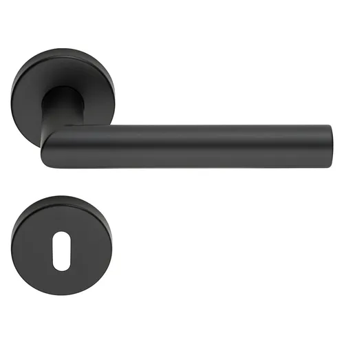 Rosettengarnitur TOULOUSE BB Schwarz matt TS=38-43mm