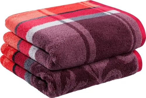 Erwin Müller Duschtuch-Set 2er-Pack Beere 70x140 cm von Erwin Müller