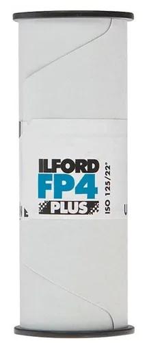 Ilford FP4 Plus 120 - Schwarz-Weiß-Negativfilm - ISO 125 - Fotofilme mit feinem Korn und hoher Schärfe, ideal für detailreiche Innen- und Außenaufnahmen, perfekt für große Vergrößerungen.