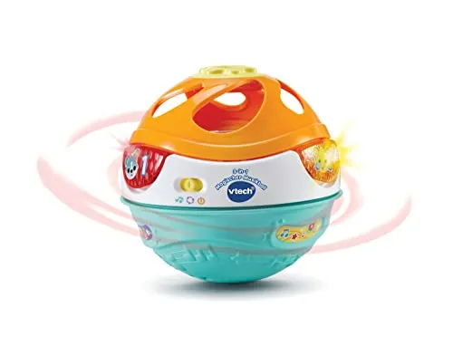 VTech 3-in-1 Magischer Musikball 80-509004 - Interaktiver Musikball mit 3 Spielmodi: Roll-, Ball- und Trommel-Modus. Bewegt sich selbstständig, animiert zur Bewegung und fördert spielerisch das Lernen von Zahlen und Farben.