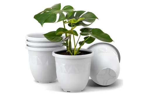 Plastard Pflanzkübel 3er, 5er, 10er Sets, Blumentop, Übertopf, Pflanztopf 15 - 40 cm (5 St), frostbeständig, UV-beständig, witterungsbeständig, langlebig