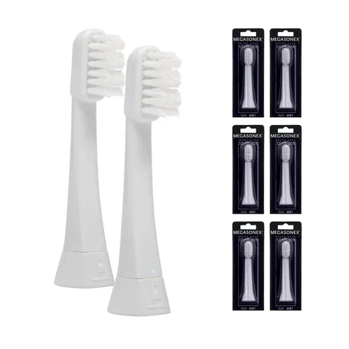 6x Megasonex Flat Bürstenköpfe