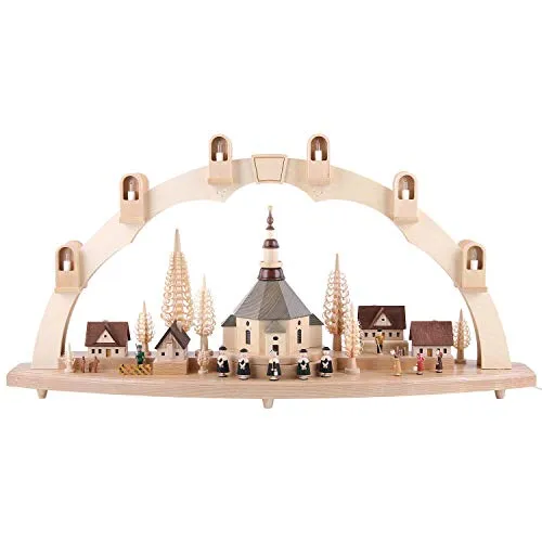 Lichterbogen Seiffener Dorf 41 cm
