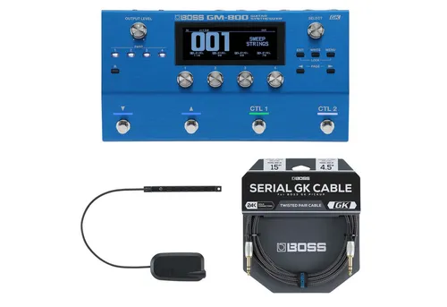 Boss GM-800 Gitarren-Synthesizer-Pedal - E-Gitarre Effektgerät mit über 1200 Sounds und 70 Rhythmen. Ideal für kreative Musiker, die eine breite Klangpalette suchen und direkt in DAWs aufnehmen möchten.