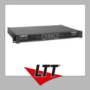 Vonyx VDA1000 PA-Verstärker 1U 2x 500W - PA-Endstufen mit kompaktem 1U-Rack-Design, geräuschlosem Betrieb und leichtem Gewicht – ideal für Festinstallationen und mobile Anwendungen.