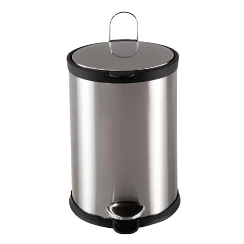 HTI living Treteimer Edelstahl Jannik 12 Liter Mülleimer mit Soft-Close-Deckel