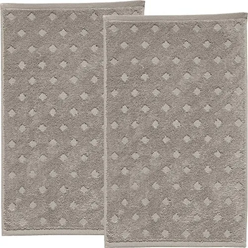 Erwin Müller Walk-Frottier Gästetuch 2er-Pack Baden Baden Taupe Größe 30x50 cm - extra saugstark, schnell trocknend, samtweich, mit Schlaufe