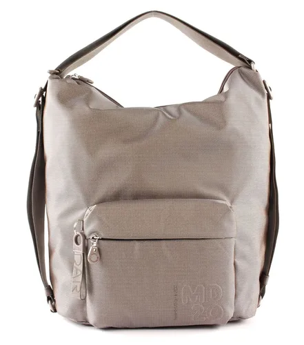 Mandarina Duck Damen Md 20 Umhängetaschen - Taupe - Umhängetasche aus hochwertigem Mitrix Stoff, mit Farbwechsel und organisiertem Innenfutter für optimale Funktionalität und Stil.