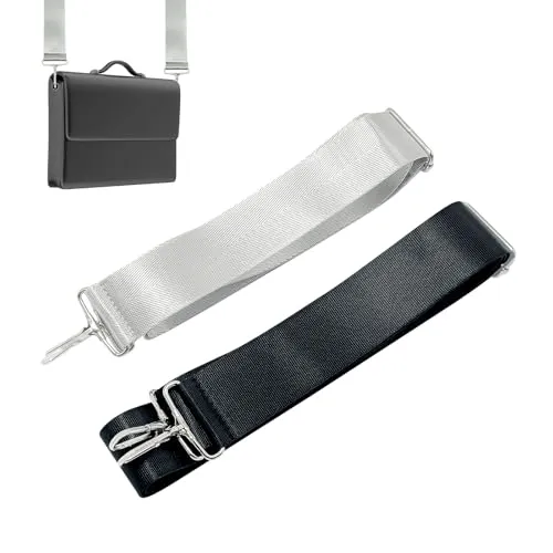 Gentpovth 2 Stück Taschengurte Zum Wechseln, 3.8cm Breiter Taschengurt Verstellbarer Schultergurt für Taschen, Riemen mit 360 Drehbarer Kopf, DIY Zubehör für Handtaschen und Umhängetaschen