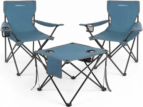 HOMECALL Campingstuhl & Klapptisch Set – Faltstuhl für Outdoor-Aktivitäten