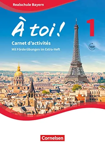 À toi ! - Bayern ab 2019 - Band 1: Carnet d'activités mit Audios online und eingelegtem Förderheft