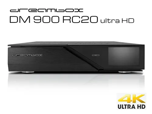 Dreambox DM900 RC20 UHD 4K Receiver - TV-Receiver mit herausragender 4K-Bildqualität, Dual-Core ARM Prozessor und vielseitigen Multimedia-Formaten für ein erstklassiges Fernseherlebnis.