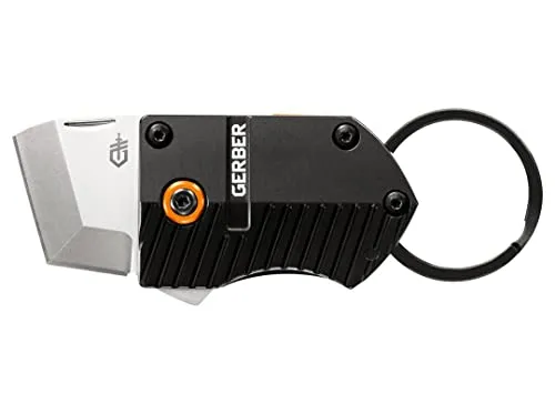 Gerber Mini-Taschenmesser, KeyNote, Mit Gürtelclip und abnehmbaren Schlüsselring, Klingenlänge: 2,2 cm, 5Cr15MoV Stahl, Aluminiumgriff, 31-003792