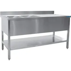 SARO Spültisch 2 Becken, links