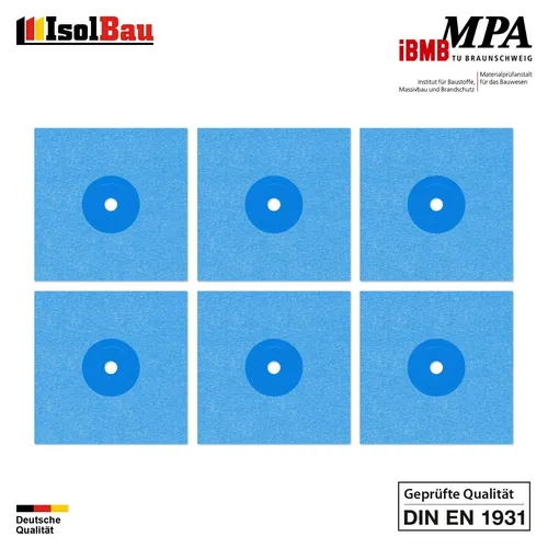 Wandmanschette Isolbau 6 Stk. Dichtmanschette Dichtband Dichtbahn Bad Innenecke