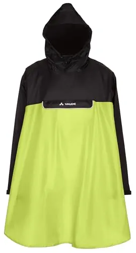 VAUDE Regenponcho Valero - Ideal für Radfahrer - Regenjacken mit optimalem Schutz vor Nässe und Wind. Umweltfreundlich, wasserabweisend und mit praktischer Fronttasche zum Verstauen.