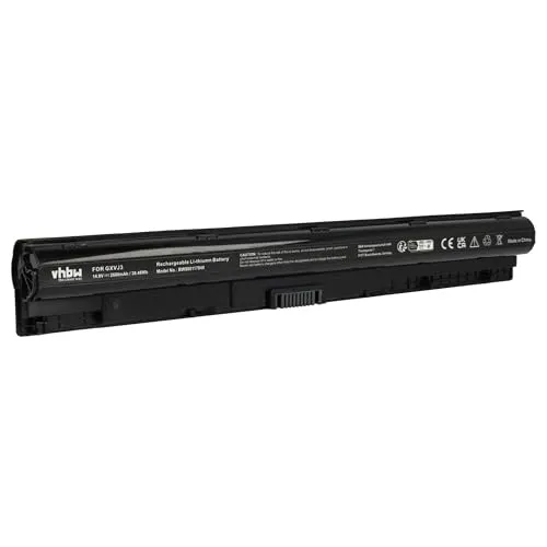 vhbw Akku kompatibel mit Dell Vostro 14 3468, 14-3468D-1525S, 14-3468D-1525W, 14-3468D-1525L Notebook (2600 mAh, 14,8 V, Li-Ion)
