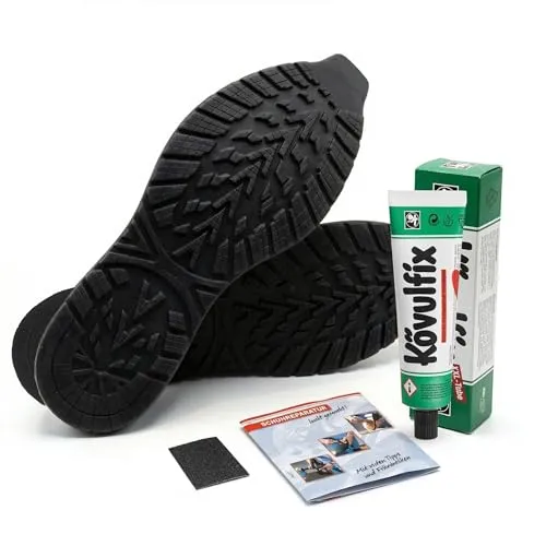 Produktbild Sneaker Pro Schuh Reparaturset – Gummi Schuhsohlen + Kövulfix Kleber für DIY Reparaturen