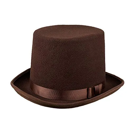 Boland Hut Byron - Eleganter Zylinder aus Filz, ideal für Karneval, Halloween und Mottopartys, Kopfweite 56-61 cm
