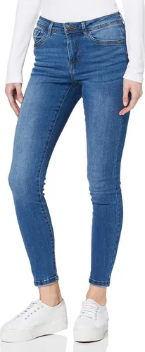 VERO MODA Vmtanya Mr Piping Skinny Jeans, Blue Denim, XL EU - Stylische Skinny-Jeans von VERO MODA mit knackiger Mid-Waist Form für einen modernen Look.
