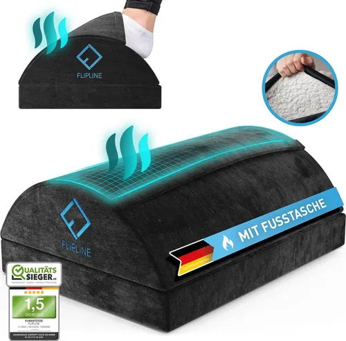 Flipline Fußstütze Schreibtisch - Ergonomisch verstellbare Fußablage - Sonstige Kategorie, bietet ergonomischen Komfort mit höhenverstellbarer Platte für eine optimale Fußposition während der Arbeit.