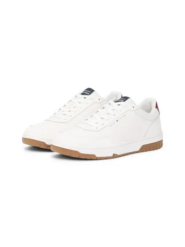 Tommy Hilfiger BASKET CORE LITE LTH BLOCK Sneaker – Sportlicher Freizeitschuh in Blau/Rot/Weiß, Größe 42 EU - Stylischer Sneaker mit seitlicher Logoverzierung und sportlichem Design. Ideal für den Alltag, bequem und aus hochwertigen Materialien gefertigt.
