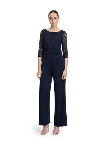 Vera Mont Damen Jumpsuit mit Spitze Night Sky, 38 von Vera Mont