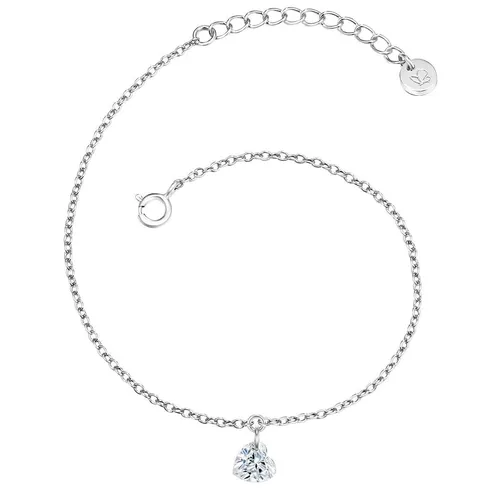 Glanzstücke München Silberarmband Herz - Funkelnder Liebesbeweis - Silberarmband aus Sterlingsilber mit romantischem Herz-Topas-Anhänger, rhodiniert für langanhaltenden Glanz. Perfekt für jeden Anlass und vielseitig kombinierbar.