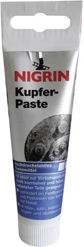 Nigrin RepairTec 72248 Kupferpaste 50g - Kupferpaste für Motorradreifen, schützt vor Festbrennen und Rost, ideal für stark korrosive und hitzebelastete Teile, erleichtert die spätere Demontage.