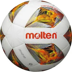 Molten Fußball Lightball, F4A3129-O, Größe 4, weiß/orange, 290 Gramm, Trainingsball