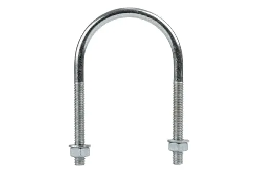 Verzinkter U-Bügel M10 mit Muttern und Unterlegscheiben