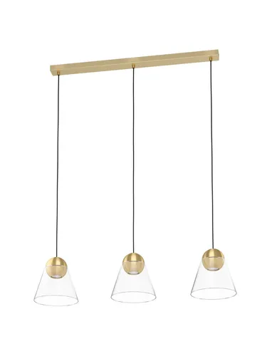 EGLO Hängeleuchte CERASELLA - Hängeleuchte in edlem Messing-Design, wechselbare Leuchtmittel (GU10) für individuelle Lichtgestaltung, ideal für stilvolle Wohnräume.