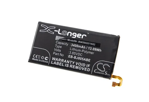 vhbw Smartphone-Akku Ersatz für Baugleiche Originalteilebezeichnung Samsung EB-BJ805ABE, GH82-16480A für Mobilfunk (3400mAh, 3,85V, Li-Polymer) 3400 mAh