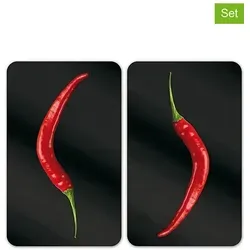 Herdabdeckplatten Universal Hot Peperoni 2er Set
