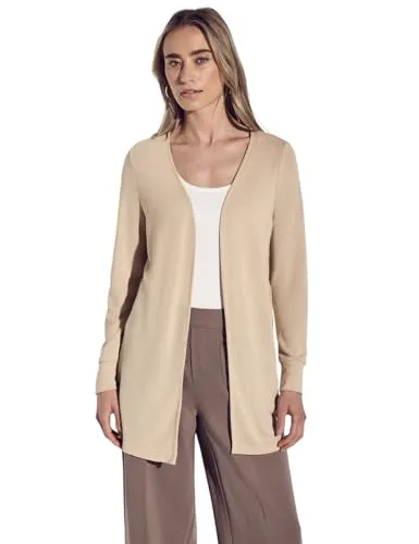 Street One Damen Lange Strick-Look Jacke