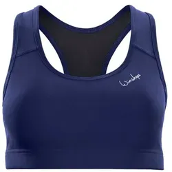 Winshape Damen Functional Comfort SB102C Sport-BH mit herausnehmbaren Pads, Dark-Blue, M EU - Funktionsunterwäsche mit herausnehmbaren Pads für zuverlässigen Halt. Ultra weicher, elastischer Stoff mit temperaturregulierendem Effekt. Ideal für Yoga, Pilates und Fitness - umweltfreundlich!