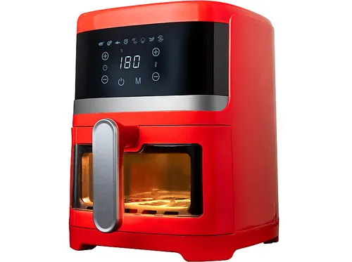 Produktbild KOENIC KAF 41324 R Heißluftfritteuse 1300 Watt in Rot