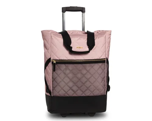 Punta Wheel Classy Einkaufstrolley - Rosa - Einkaufstrolley mit stilvollem Design, ideal für komfortables Einkaufen und hohe Tragfähigkeit.