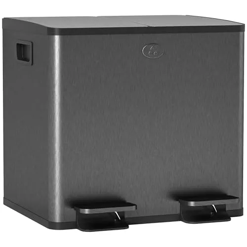 HOMCOM Mülleimer 2 x 15L
