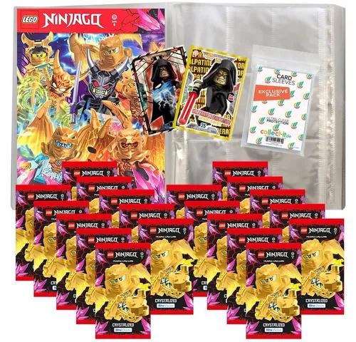 collect-it.de MY HOME OF CARDS + TOYS Sammelkarte LEGO Ninjago 8, 1 Leere Sammelmappe + 20 Booster + Collect-it Hüllen