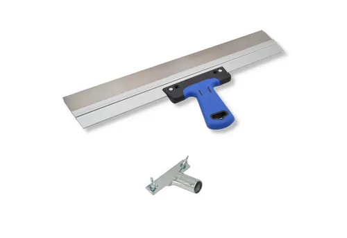 DEWEPRO Flächenspachtel 500x50mm mit 2K-Softgriff - Flächenspachtel mit ergonomischem 2-Komponenten Softgriff für maximalen Komfort und präzise Anwendung. Ideal für professionelle Spachtelarbeiten und schwer zugängliche Stellen.