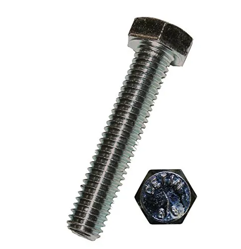 Dresselhaus Sechskantschrauben 8,8 mit Gewinde bis Kopf EN ISO 4017 DIN 933, galvanisch verzinkt, M 8 x 50 mm, 100 Stück