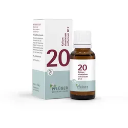 Biochemie Pflüger 20 Kalium alumin.sulfur.D 12 Gl. 15 g