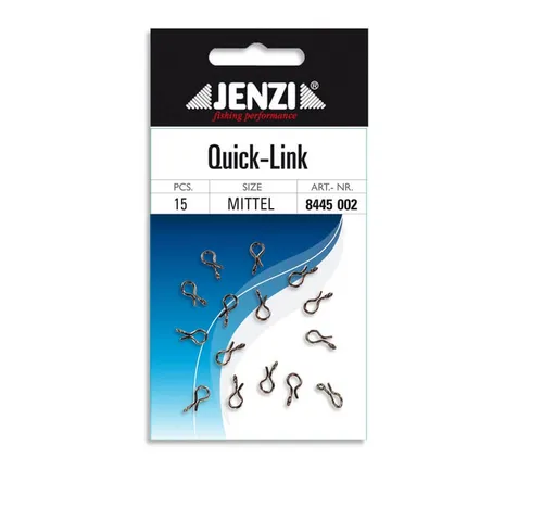 Jenzi Vorfachschnur Jenzi Inspire Quick Link Fliegenverbinder Medium 15 Stk.