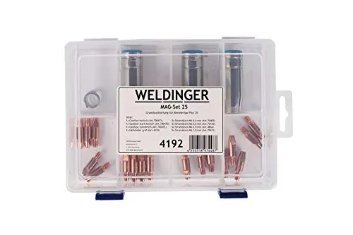 WELDINGER MAG-Set 2 für MAG Schweißgarnitur Typ Plus 25 (Grundausstattung 0,6-1,2 mm Zubehörset)
