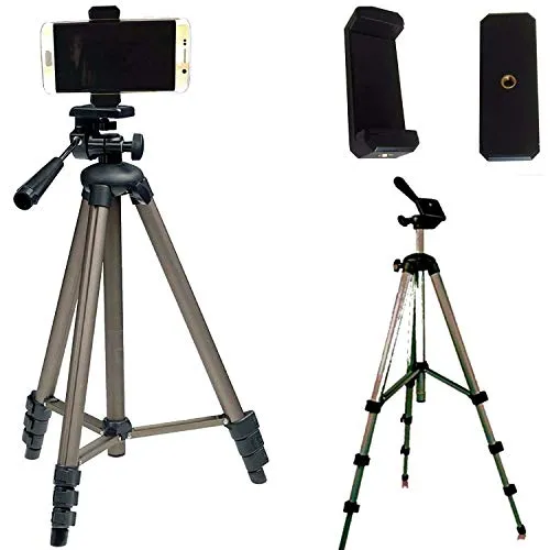 Eurosell Alu Full Size 130cm Smartphone/iPhone Stativ Kamerastativ Foto Video Halter Halterung Ständer Hoch Groß