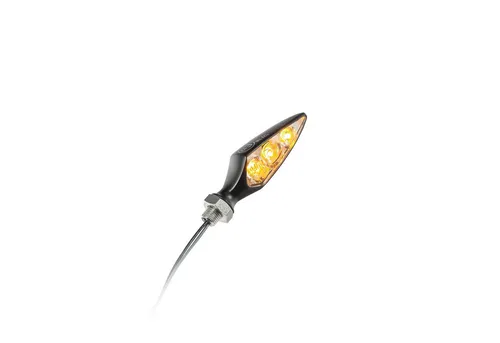 ZIEGER Kellermann Rhombus S Extreme LED Blinker schwarz - Motorradlampen, leistungsstarker LED Blinker für optimale Sichtbarkeit und modernes Design, ideal für Outdoor-Einsätze.