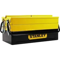 Werkzeugbox Metall schwarz/gelb - Robuste Werkzeugkiste - Transport - Ideal für die sichere Aufbewahrung von Werkzeug und Zubehör, aus strapazierfähigem Metall für lange Haltbarkeit.